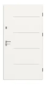 Haustür System S68 2ZA Tytan RAL 9016-RAL 9016 Frontansicht innen