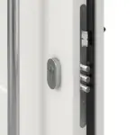 Haustür System S68 2ZA Tytan RAL 9016-RAL 9016 Detail Schließer