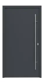 Haustür System S68 ZL ARCTIC Artemida RAL 7016-RAL 7016 Frontansicht außen