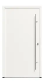 Haustür System S68 ZL ARCTIC Artemida RAL 9016-RAL 9016 Frontansicht außen