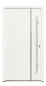 Haustür System S68 ZL ARCTIC Hebe RAL 9016-RAL 9016 Frontansicht außen