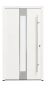 Haustür System S68 ZL ARCTIC Neptun RAL 9016-RAL 9016 Frontansicht außen