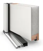 Haustür System S68 ZL ARCTIC Neptun RAL 9016-RAL 9016 Detail Querschnitt