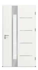 Haustür System S68 ZL ARCTIC Luna RAL 9016-RAL 9016 Frontansicht innen