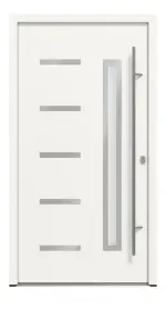 Haustür System S68 ZL ARCTIC Juventus RAL 9016-RAL 9016 Frontansicht außen