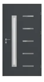 Haustür System S68 ZL ARCTIC Juventus RAL 7016-RAL 7016 Frontansicht innen