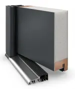 Haustür System S68 ZL ARCTIC Juventus RAL 7016-RAL 7016 Detail Querschnitt