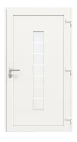 Haustür Smart AL-608 RAL 9016-RAL 9016 Frontansicht innen