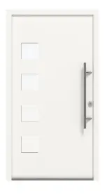 Haustür Smart AL-105 RAL 9016-RAL 9016 Frontansicht außen