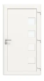 Haustür Smart AL-105 RAL 9016-RAL 9016 Frontansicht innen