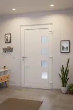 Haustür Smart AL-105 RAL 9016-RAL 9016 Stilwelt innen