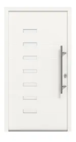 Haustür Smart X-812 RAL 9016-RAL 9016 Frontansicht außen