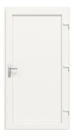 Frontansicht innen von Kunststoff Nebeneingangstür Comfort F001 in RAL 9016