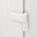 Detail Bänder von Kunststoff Nebeneingangstür Comfort F001 in RAL 9016