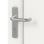 Detail Oberfläche von Kunststoff Nebeneingangstür Comfort F001 in RAL 9016