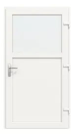 Frontansicht innen von Kunststoff Nebeneingangstür Comfort F002 in RAL 9016