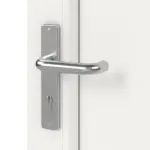 Detail Oberfläche von Kunststoff Nebeneingangstür Comfort F002 in RAL 9016