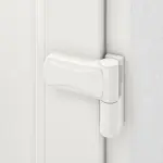 Detail Bänder von Kunststoff Nebeneingangstür Comfort F010 in RAL 9016