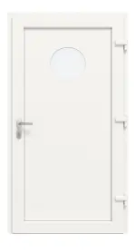 Haustür Kunststoff Premium F011 RAL 9016-RAL 9016 Frontansicht innen