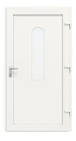 Haustür Kunststoff Premium F012 RAL 9016-RAL 9016 Frontansicht innen