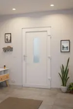 Haustür Kunststoff Premium F012 RAL 9016-RAL 9016 Stilwelt innen