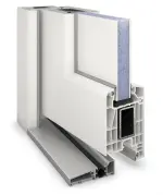 Haustür Kunststoff Premium F012 RAL 9016-RAL 9016 Detail Querschnitt