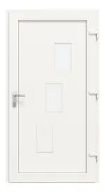 Haustür Kunststoff Premium F015 RAL 9016-RAL 9016 Frontansicht innen