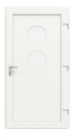 Haustür Kunststoff Premium F020 RAL 9016-RAL 9016 Frontansicht innen