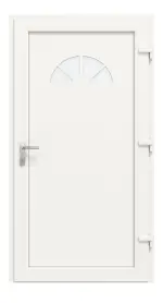 Haustür Kunststoff Premium F021 RAL 9016-RAL 9016 Frontansicht innen