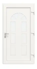 Haustür Kunststoff Premium F026 RAL 9016-RAL 9016 Frontansicht innen