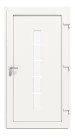 Haustür Kunststoff Premium F036 RAL 9016-RAL 9016 Frontansicht innen