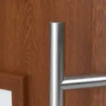 Haustür Kunststoff Premium T003 Golden Oak-RAL 9016 Detail Drücker