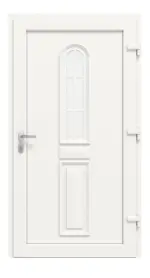 Haustür Kunststoff Premium T012 RAL 9016-RAL 9016 Frontansicht innen