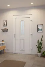 Haustür Kunststoff Premium T012 RAL 9016-RAL 9016 Stilwelt innen