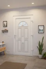 Haustür Kunststoff Premium T015 RAL 9016-RAL 9016 Stilwelt innen