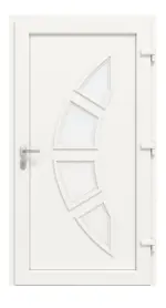 Haustür Kunststoff Premium T035 RAL 9016-RAL 9016 Frontansicht innen