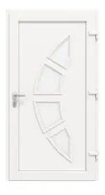 Haustür Kunststoff Premium T035 RAL 7016-RAL 9016 Frontansicht innen