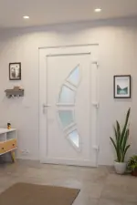 Haustür Kunststoff Premium T035 RAL 7016-RAL 9016 Stilwelt innen
