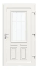 Haustür Kunststoff Premium T036 RAL 9016-RAL 9016 Frontansicht innen