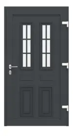 Haustür Kunststoff Premium T043 RAL 7016-RAL 7016 Frontansicht innen
