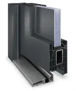 Haustür Kunststoff Premium T043 RAL 7016-RAL 7016 Detail Querschnitt