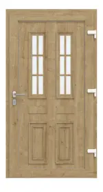 Haustür Kunststoff Premium T043 Polish Pine-Polish Pine Frontansicht innen