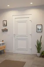 Haustür Kunststoff Premium T046 RAL 9016-RAL 9016 Stilwelt innen