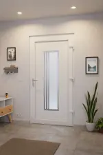 Haustür Kunststoff Premium T053 RAL 9016-RAL 9016 Stilwelt innen