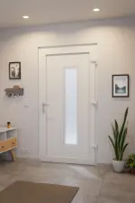 Haustür Kunststoff Premium T054 RAL 9016-RAL 9016 Stilwelt innen