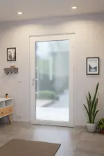 Meeth Haustür Optima 60 Golden Oak-RAL 9016 Stilwelt innen