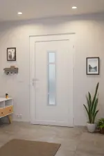 Meeth Haustür Optima 87 RAL 9016-RAL 9016 Stilwelt innen