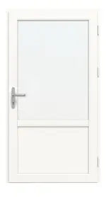 Frontansicht innen von Kunststoff Nebeneingangstür JM NETK 03 in RAL 9016