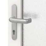 Detail Oberfläche von Kunststoff Nebeneingangstür JM NETK 03 in RAL 9016