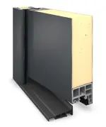 Hörmann Haustür ISOPRO IP 010 RAL 7016-RAL 7016 Detail Querschnitt